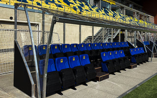STVV Europaproof met custom dugouts en nieuwe stadionstoelen