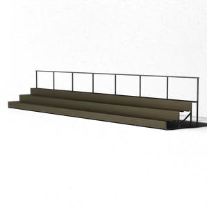 Tribune fixe avec bancs