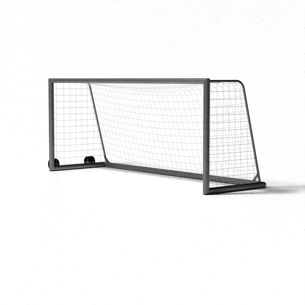 SKOR aluminium voetbaldoel 5x2 | Hoogwaardige afwerking, 100x120 mm profiel, geschikt voor intensief gebruik
