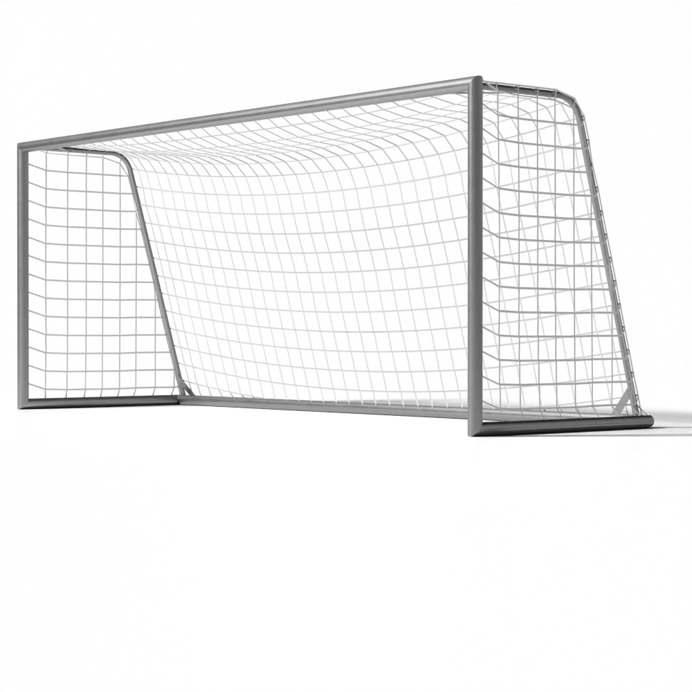 SKOR professioneel voetbaldoel 5x2 aluminium | Gelast frame, 80x90 mm profiel, voorzien van netbeugel