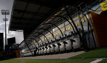 Stadion dugout met business seats Lokeren